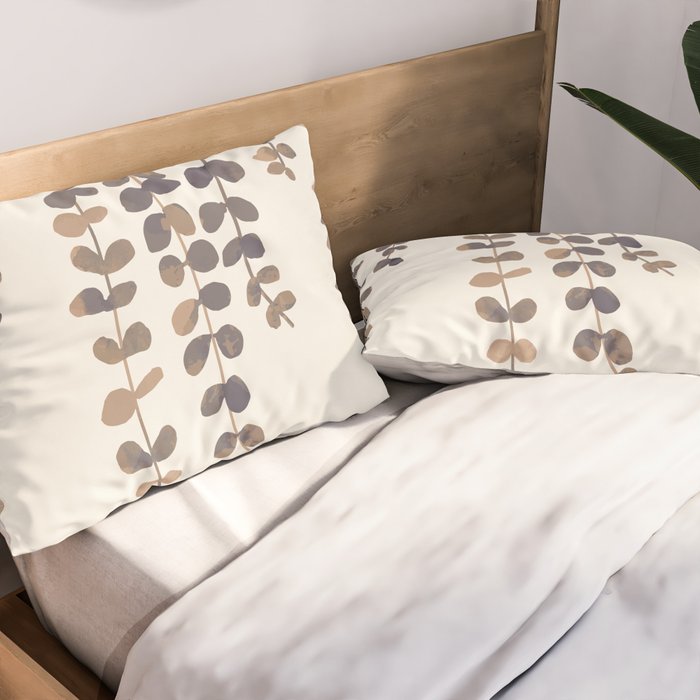 Eucalyptus Watercolor Pillow Sham Gallery Image 2
