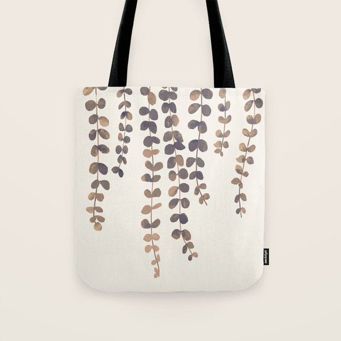 Eucalyptus Watercolor Tote Bag Gallery Image 1