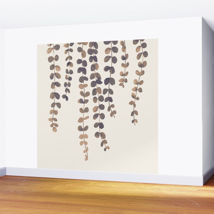 Eucalyptus Watercolor Wall Mural Gallery Image 2