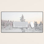 Snow Landscape "Winter Wonderland in Lapland" Wanderlust Travel Photography Desk Mat Gallery Image 1