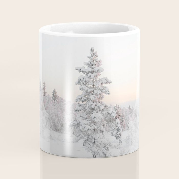 Snow Landscape "Winter Wonderland in Lapland" Wanderlust Travel Photography Coffee Mug Gallery Image 4