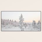 Snow Landscape "Winter Wonderland in Lapland" Wanderlust Travel Photography Desk Mat Gallery Image 3