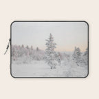 Snow Landscape "Winter Wonderland in Lapland" Wanderlust Travel Photography Laptop Sleeve Gallery Image 1