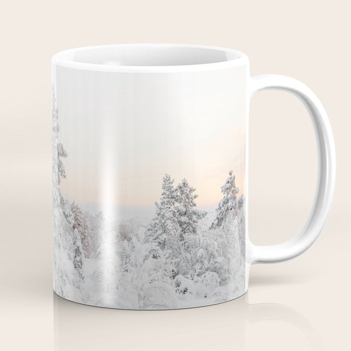 Snow Landscape "Winter Wonderland in Lapland" Wanderlust Travel Photography Coffee Mug Gallery Image 1