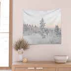 Snow Landscape "Winter Wonderland in Lapland" Wanderlust Travel Photography Wall Tapestry Gallery Image 2