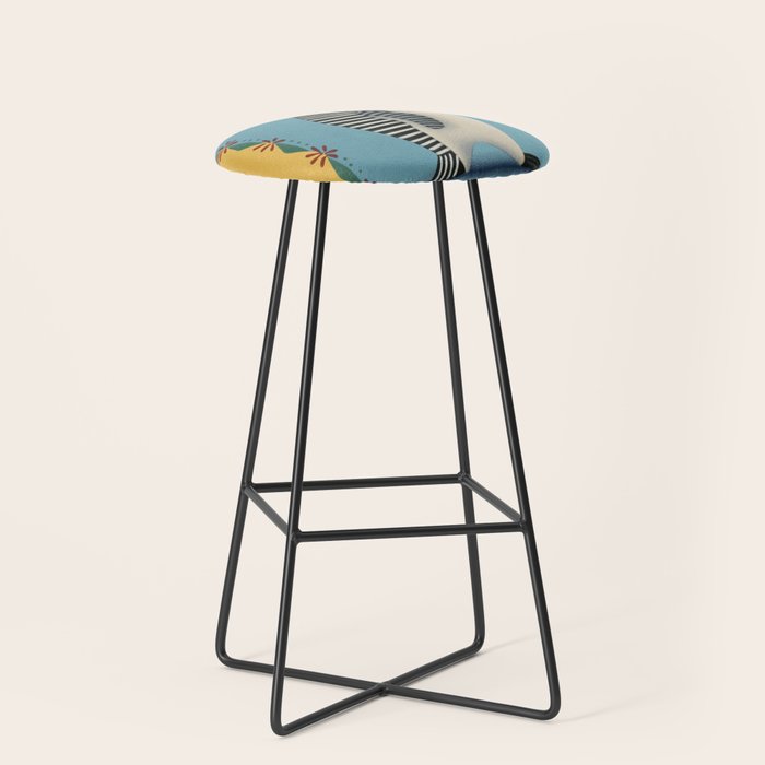 Striped Penguin Stool Gallery Image 1