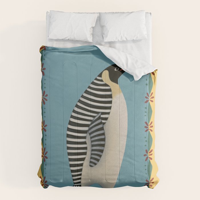 Striped Penguin Comforter Gallery Image 1