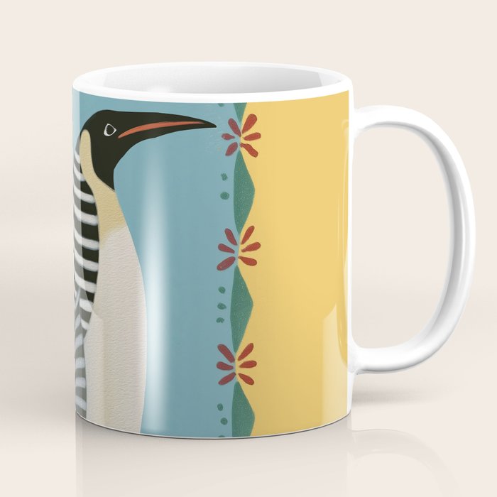 Striped Penguin Coffee Mug Gallery Image 1