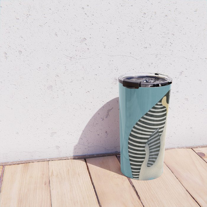 Striped Penguin Travel Mug Gallery Image 4