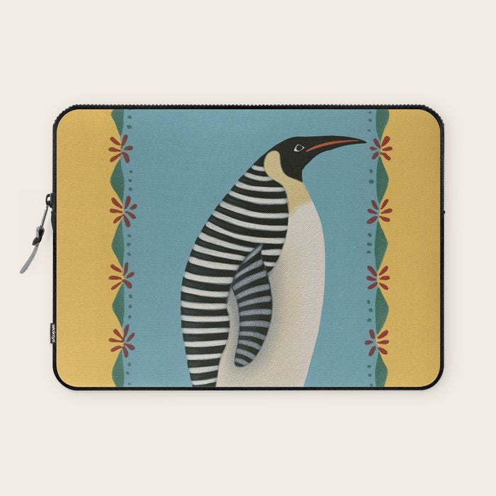 Striped Penguin Laptop Sleeve Gallery Image 1