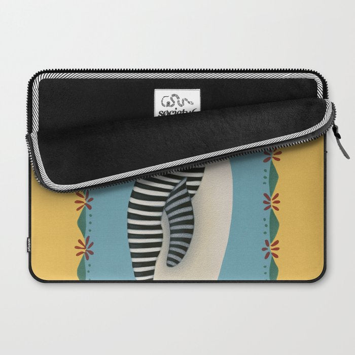 Striped Penguin Laptop Sleeve Gallery Image 2
