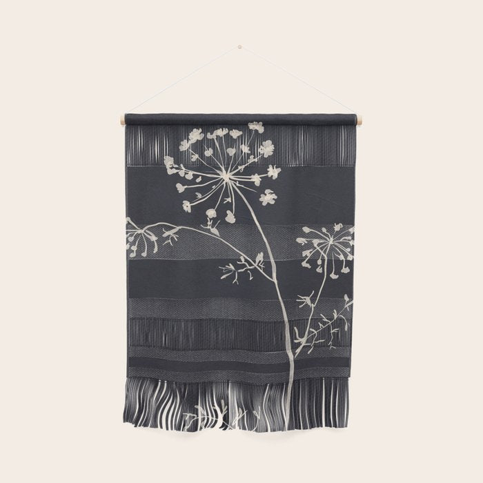 Minimalist Wild Plant 6 Black And White Wall Hanging Gallery Image 1