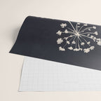 Minimalist Wild Plant 6 Black And White Wrapping Paper Gallery Image 2