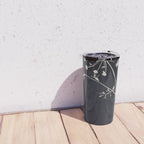 Minimalist Wild Plant 6 Black And White Travel Mug Gallery Image 4