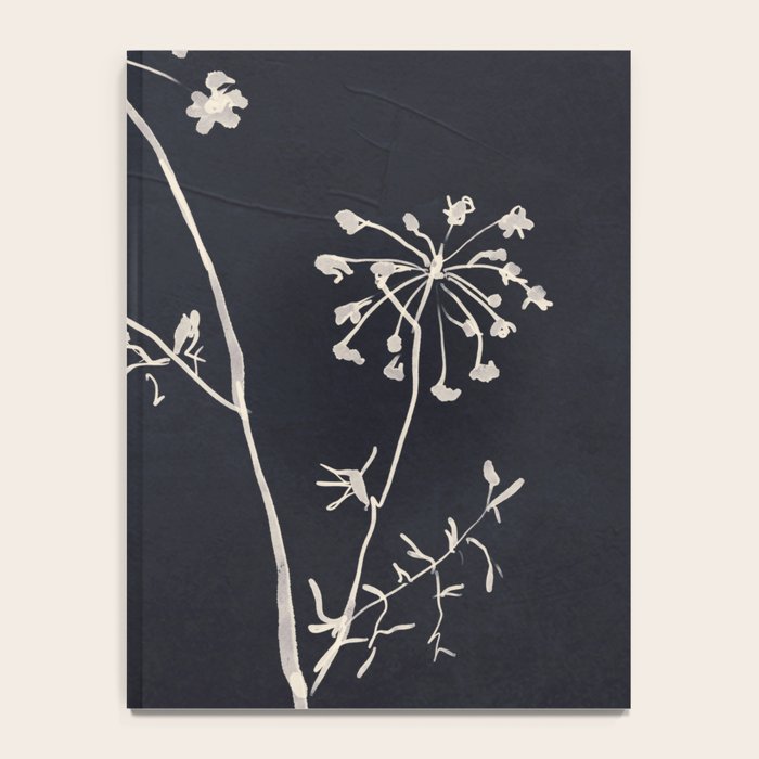 Minimalist Wild Plant 6 Black And White Notebook Gallery Image 4