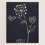 Minimalist Wild Plant 6 Black And White Jigsaw Puzzle Gallery Image 1
