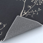 Minimalist Wild Plant 6 Black And White Rug Gallery Image 4