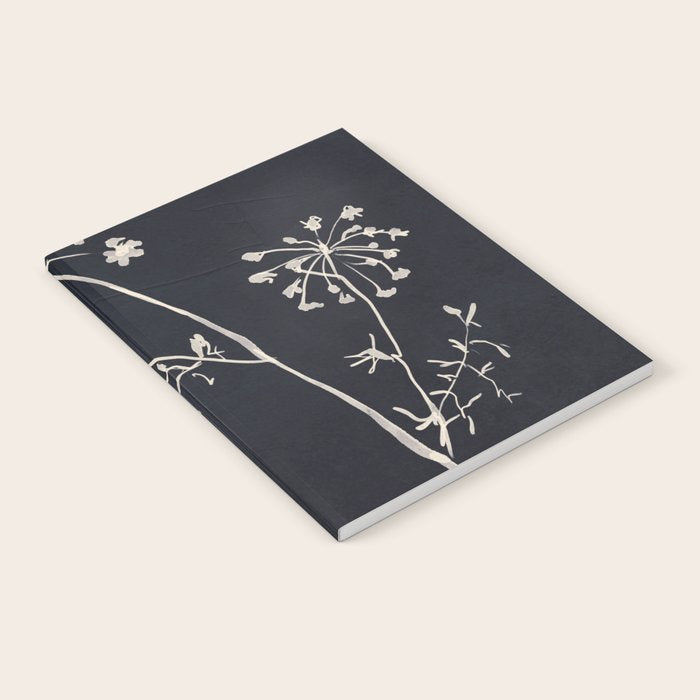 Minimalist Wild Plant 6 Black And White Notebook Gallery Image 2