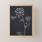 Minimalist Wild Plant 6 Black And White Mini Art Print Gallery Image 1