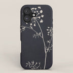 Minimalist Wild Plant 6 Black And White iPhone Case Gallery Image 1