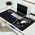 Minimalist Wild Plant 6 Black And White Desk Mat Gallery Image 2