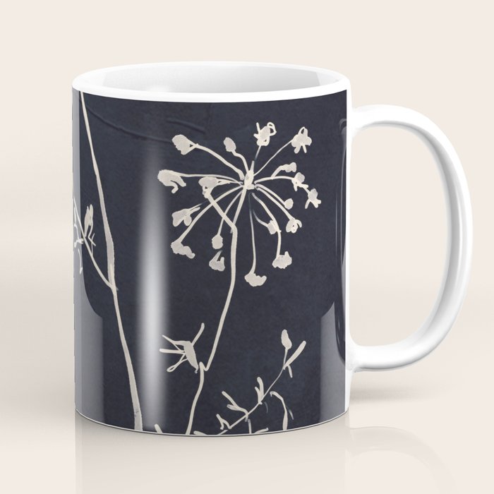 Minimalist Wild Plant 6 Black And White Coffee Mug Gallery Image 1