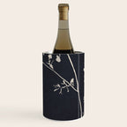 Minimalist Wild Plant 6 Black And White Wine Chiller Gallery Image 1
