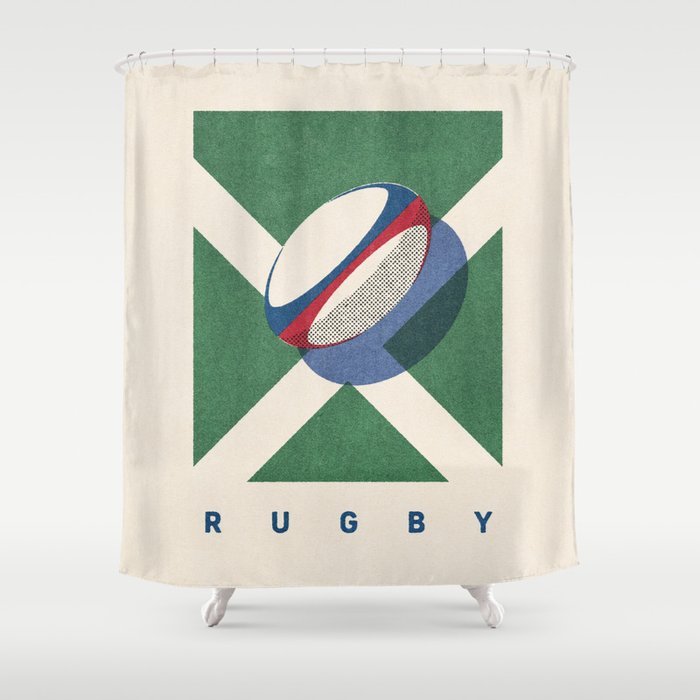 BALLS - Rugby - Summer Games Shower Curtain Gallery Image 1