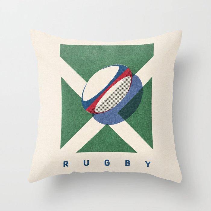 BALLS - Rugby - Summer Games Throw Pillow Gallery Image 6