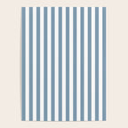 Light Blue & White Simple Stripe Poster Gallery Image 4