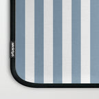 Light Blue & White Simple Stripe Laptop Sleeve Gallery Image 3