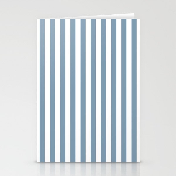 Light Blue & White Simple Stripe Stationery Card Gallery Image 2