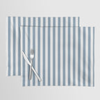 Light Blue & White Simple Stripe Placemat Gallery Image 1