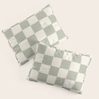 Checkered (Sage Cream) Pillow Sham Gallery Image 3