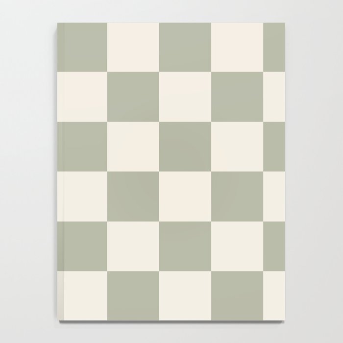 Checkered (Sage Cream) Notebook Gallery Image 4