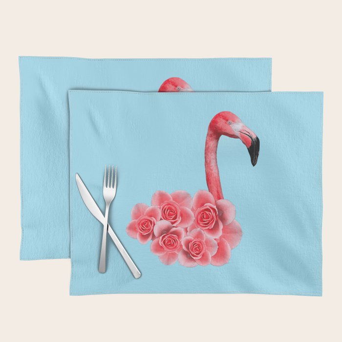 Flamingo Flowers: Pop Animals Placemat Gallery Image 1