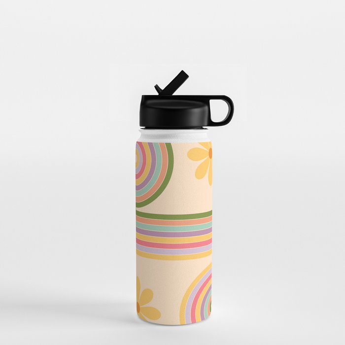 Floral Geometry 7 Water Bottle Gallery Image 1