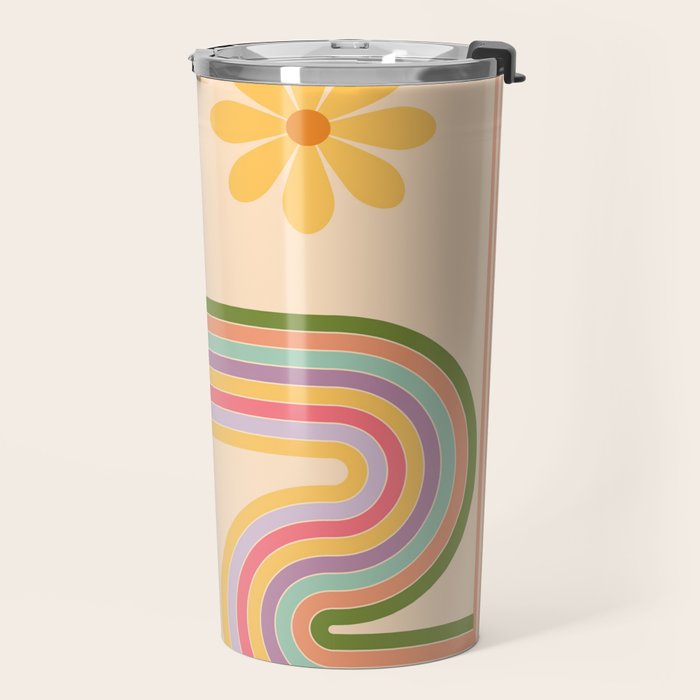 Floral Geometry 7 Travel Mug Gallery Image 2