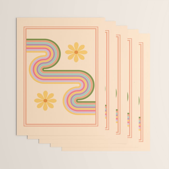 Floral Geometry 7 Wrapping Paper Gallery Image 3