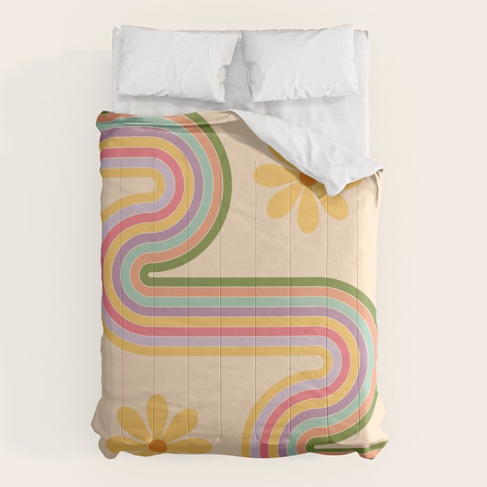 Floral Geometry 7 Comforter Gallery Image 6