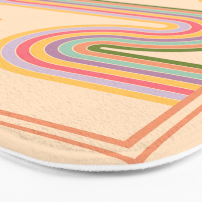 Floral Geometry 7 Bath Mat Gallery Image 3