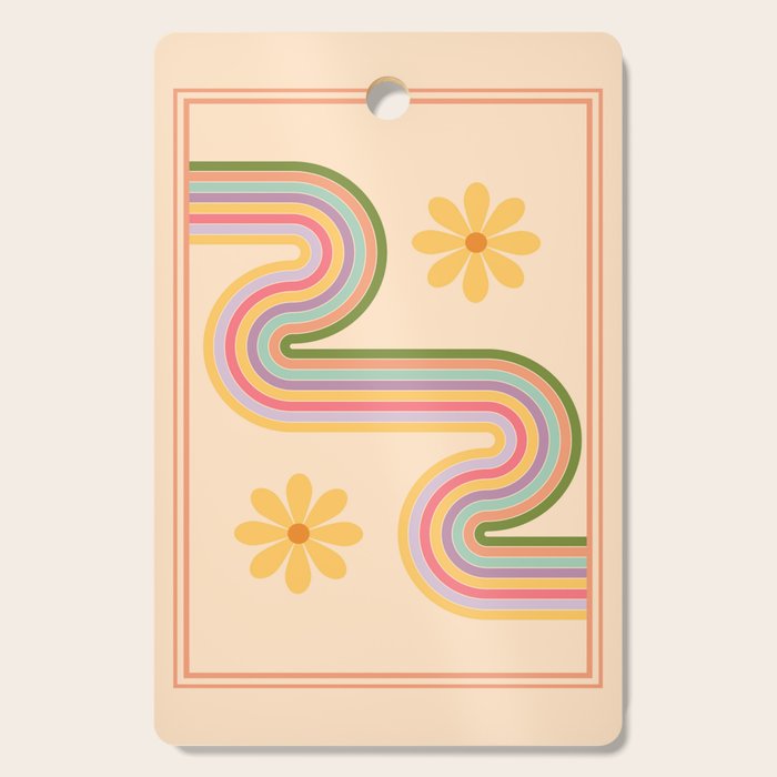 Floral Geometry 7 Cutting Board Gallery Image 1