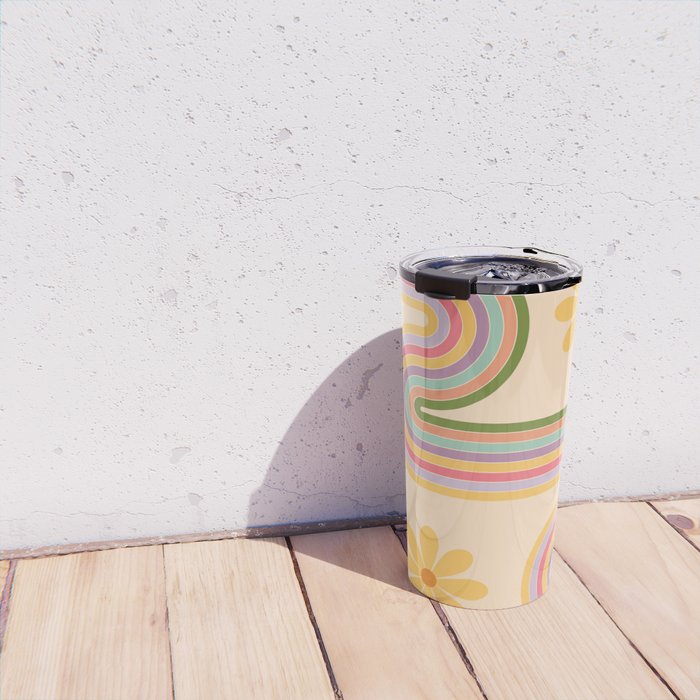 Floral Geometry 7 Travel Mug Gallery Image 4