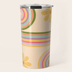 Floral Geometry 7 Travel Mug Gallery Image 1
