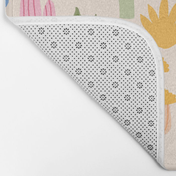 Cactus Garden - pastel Bath Mat Gallery Image 2