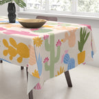 Cactus Garden - pastel Tablecloth Gallery Image 3