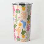 Cactus Garden - pastel Travel Mug Gallery Image 1