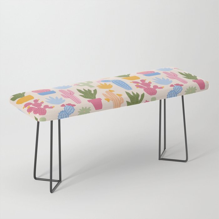 Cactus Garden - pastel Bench Gallery Image 1