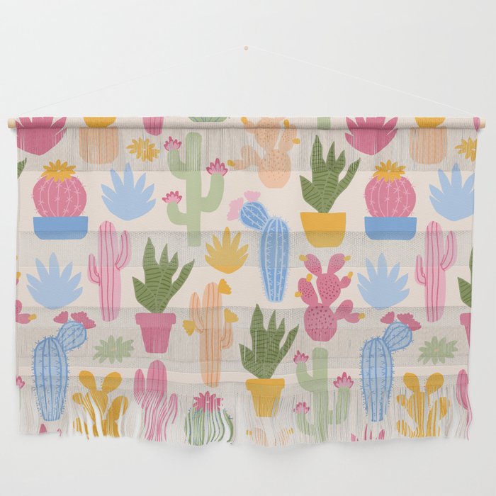 Cactus Garden - pastel Wall Hanging Gallery Image 1