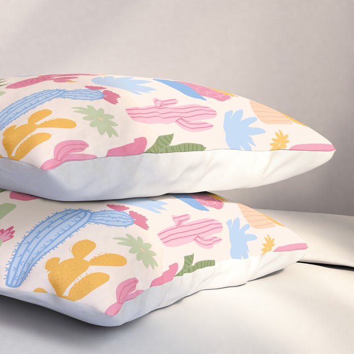 Cactus Garden - pastel Pillow Sham Gallery Image 3